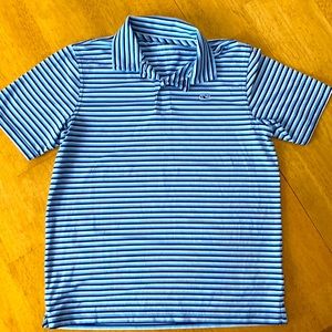 Youth boys medium size 12-14 vineyard vines polo short sleeve golf shirt
